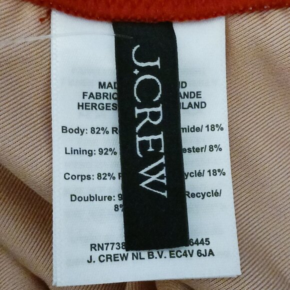 NEW J. Crew Women’s Heritage Scoopneck Bikini‎ Swim Top Red M Recycled Material - Picture 8 of 10